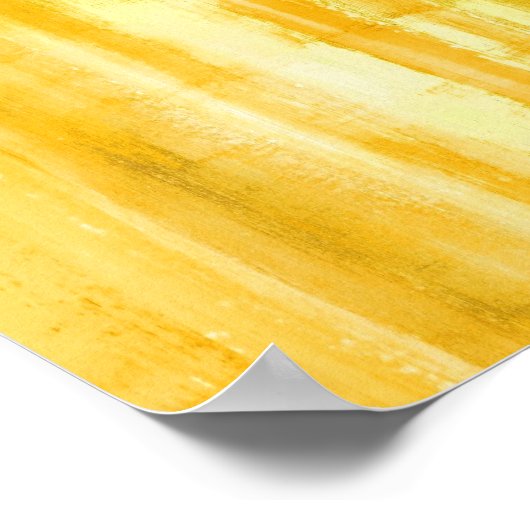 Gelbe Farbe Farbe Poster drucken (Ecke)