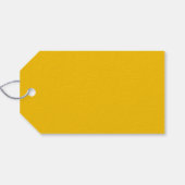 Gelbe Farbe Geschenkanhänger (Rückseite Horizontal)