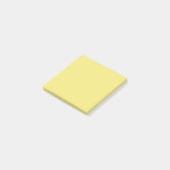 Gelbe Farbe | Hex# F3E779 Post-it Klebezettel (angewinkelt)