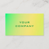 Gelbe Farbe - Moderne, natürliche Farbe Visitenkarte (Vorderseite)