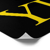 Gelbe Farbe Poster (Ecke)