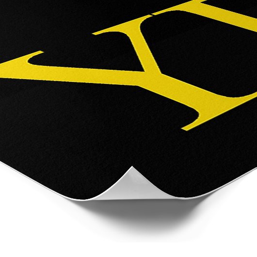 Gelbe Farbe Poster (Ecke)