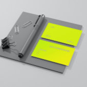 gelbe Farbe Visitenkarte