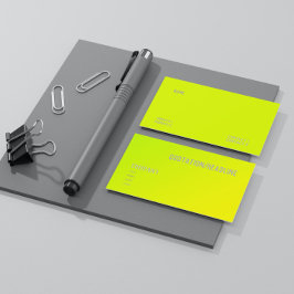 gelbe Farbe Visitenkarte