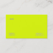 gelbe Farbe Visitenkarte (Vorderseite)