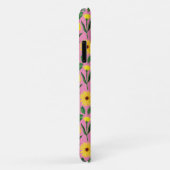 Gelbe Farbgestaltung auf Rosa Case-Mate iPhone Hülle (Hinten/Rechts)