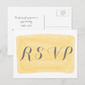 Gelbe Farbreaktion Postkarte (Vorne/Hinten)