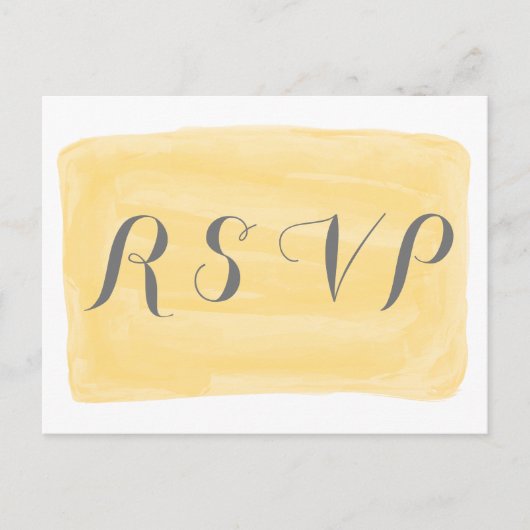 Gelbe Farbreaktion Postkarte (Vorderseite)