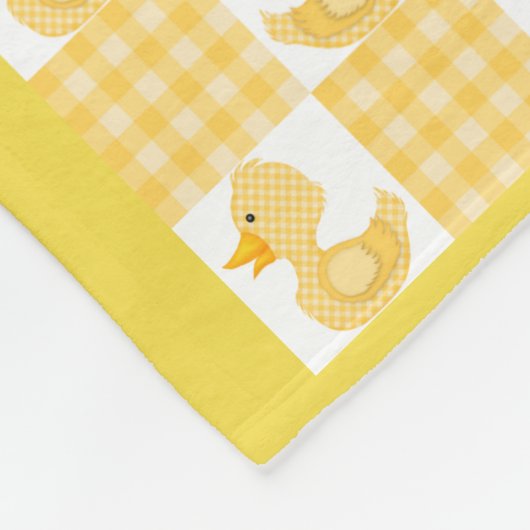 Gelbe Farbtupfer Design Fleece Blanket (Ecke)