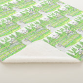 Gelbe Farm Sherpa Blanket Sherpadecke (3/4)