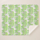 Gelbe Farm Sherpa Blanket Sherpadecke (Vorderseite (Horizontal))