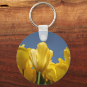 gelbe Feder Schlüsselanhänger (Vorderseite)