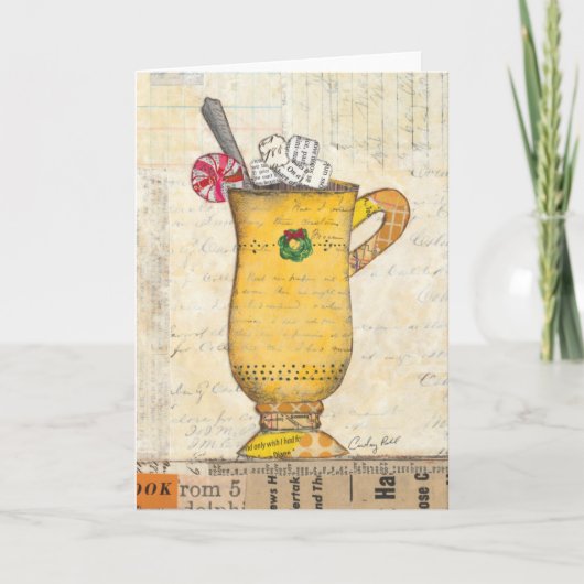 Gelbe Feiertags-Schale Feiertagskarte (Vorderseite)