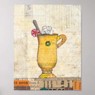 Gelbe Feiertags-Schale Poster