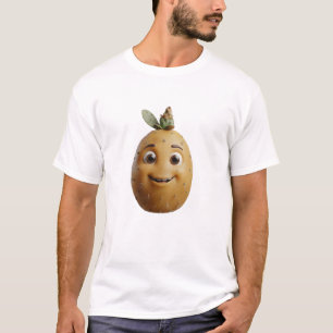Gelbe Feigenkaktus-Tee Triple Vertex T-Shirt