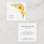 Gelbe Felder florierend elegante Visitenkarte (Vorne/Hinten)