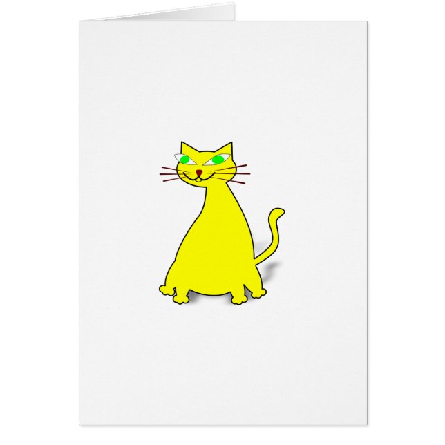 Gelbe Fett-Katze (Vorne)