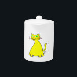 Gelbe Fett-Katze<br><div class="desc">Gelbe Cartoon Katze. Originelles Design.</div>