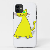 Gelbe Fett-Katze Case-Mate iPhone Hülle (Rückseite)