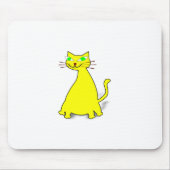 Gelbe Fett-Katze Mousepad (Vorne)