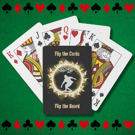 Gelbe Feuerwehr Skate Wilder Poker Spielkarten