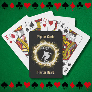 Gelbe Feuerwehr Skate Wilder Poker Spielkarten