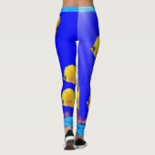 Gelbe Fische Leggings (Rückseite)
