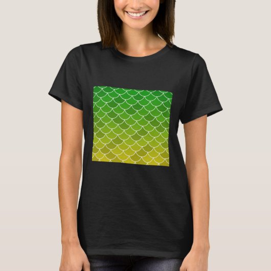Gelbe Fischskala T-Shirt (Vorderseite)