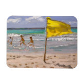 Gelbe Flagge Barbados 2010 Magnet (Horizontal)