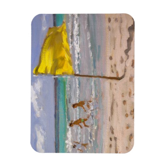 Gelbe Flagge Barbados 2010 Magnet (Vertikal)