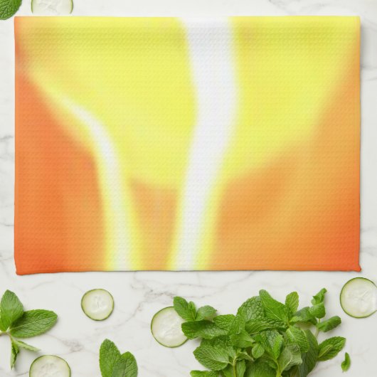 Gelbe Flamme Licht, Kunst Handtuch (Gefaltet)