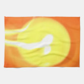 Gelbe Flamme Licht, Kunst Handtuch (Horizontal)