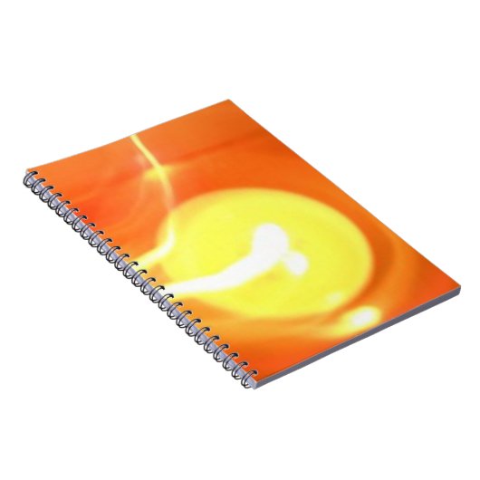 Gelbe Flamme Licht, Kunst Notizblock (Rechte Seite)