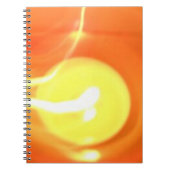 Gelbe Flamme Licht, Kunst Notizblock (Vorderseite)