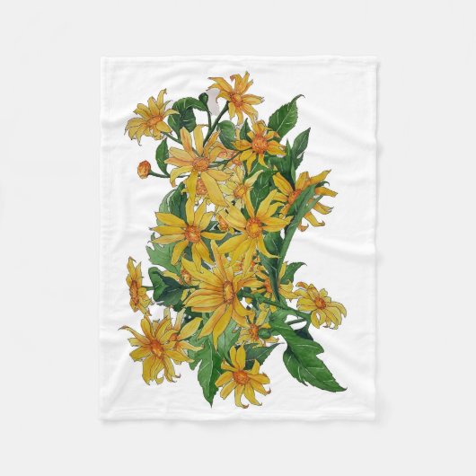 gelbe, flauschige Decke (Vorderseite)