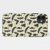 gelbe Fledermäuse Case-Mate iPhone Hülle (Rückseite (Horizontal))
