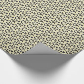 gelbe Fledermäuse Geschenkpapier (Ecke)