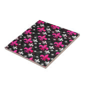 Gelbe Fleur De Lis Oberflächenmusterdesign Fliese (Seite)