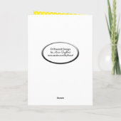 Gelbe Flip-Flops für Rentenzahlungen Karte (Rückseite)