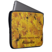 Gelbe Flora Fall Chrysantemus Foto Laptopschutzhülle (Vorne Rechts)