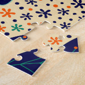 Gelbe Flora: Helles tropisches Tapete Puzzle (Seite)