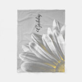 Gelbe Flora Highlights Fleecedecke (Vorderseite)