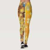 Gelbe Flora Leggings (Rückseite)
