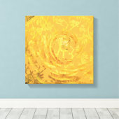 Gelbe Flora Leinwanddruck (Insitu (Holzboden))