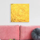 Gelbe Flora Leinwanddruck (Insitu (Wohnzimmer))