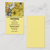Gelbe Flora Visitenkarte (Vorne/Hinten)