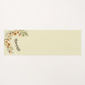 Gelbe Flora Yogamatte (Vorderseite (Horizontal))