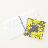 Gelbe Floral Monogramm Notizblock (Innenseite)