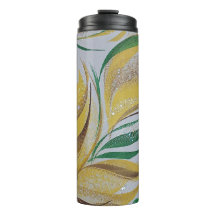 Gelbe Floral Tumbler