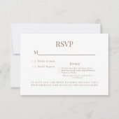 Gelbe florale Dinner Choice Wedding RSVP Card Karte (Vorderseite)